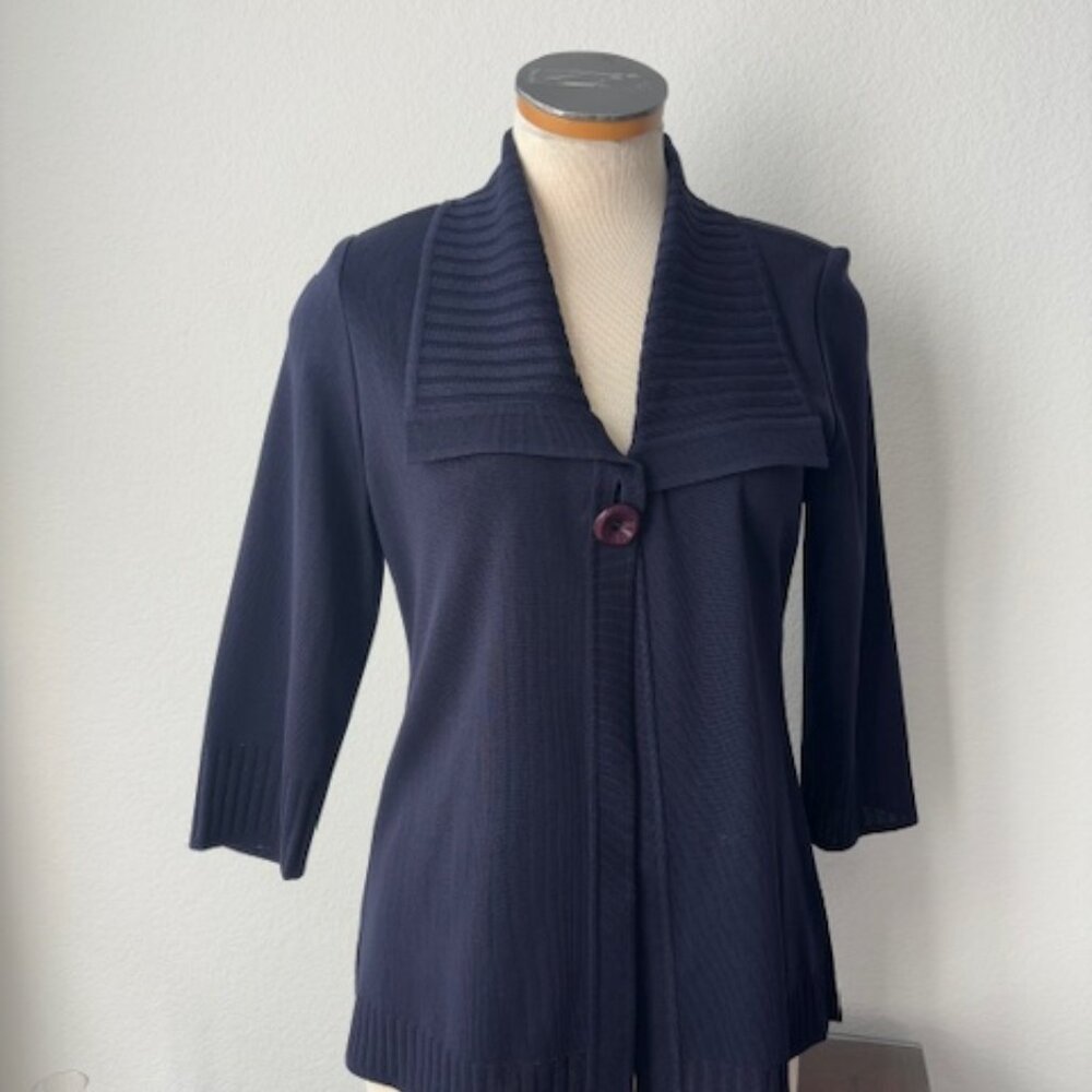 Misook Navy Cardigan